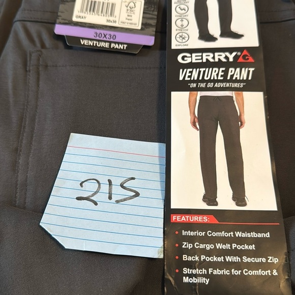 Gerry Men’s Venture Commuter Pant Dark Gray 30x30 - Picture 7 of 12